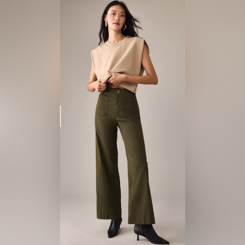 The Colette Full-Length Wide-Leg Pants by Maeve